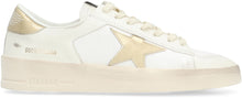 Load image into Gallery viewer, Stardan leather and fabric low-top sneakers
