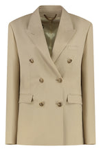 Load image into Gallery viewer, Double-breasted virgin wool jacket
