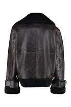 Load image into Gallery viewer, Fosca shearling jacket with maxi lapels
