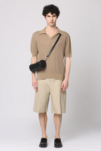 Load image into Gallery viewer, Ribbed knit polo shirt
