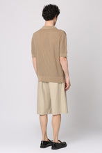 Load image into Gallery viewer, Ribbed knit polo shirt
