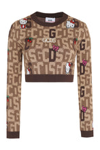 Load image into Gallery viewer, GCDS x Hello Kitty - Wool-blend crew-neck sweater
