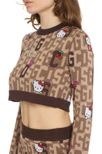 Load image into Gallery viewer, GCDS x Hello Kitty - Wool-blend crew-neck sweater
