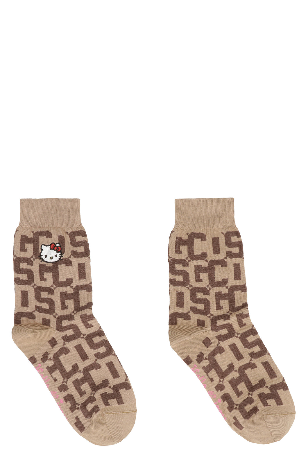 GCDS x Hello Kitty - Jacquard logo cotton blend socks