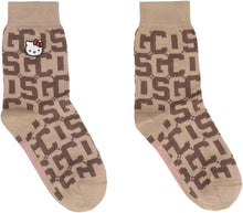 Load image into Gallery viewer, GCDS x Hello Kitty - Jacquard logo cotton blend socks
