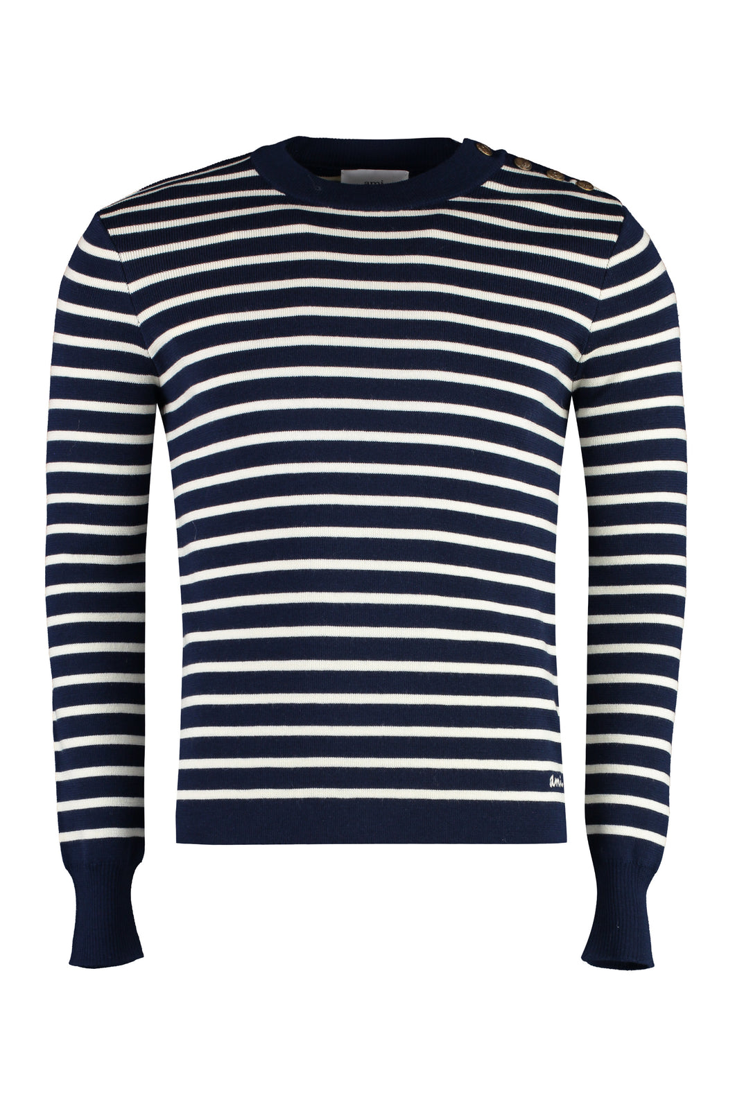 Crew-neck wool sweater