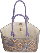 Load image into Gallery viewer, Holy L raffia tote bag
