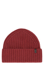 Load image into Gallery viewer, Ribbed knit wool beanie hat
