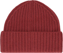 Load image into Gallery viewer, Ribbed knit wool beanie hat
