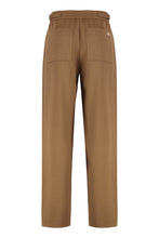 Load image into Gallery viewer, Elasticated wool twill trousers

