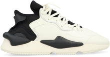 Load image into Gallery viewer, Kaiwa leather and fabric low-top sneakers
