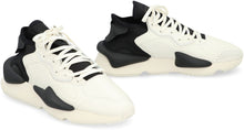 Load image into Gallery viewer, Kaiwa leather and fabric low-top sneakers
