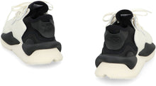 Load image into Gallery viewer, Kaiwa leather and fabric low-top sneakers
