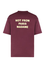 Load image into Gallery viewer, Slogan crew neck T-shirt in cotton
