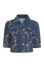 Load image into Gallery viewer, Embroidered denim jacket
