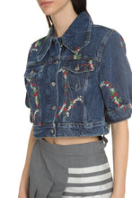 Load image into Gallery viewer, Embroidered denim jacket
