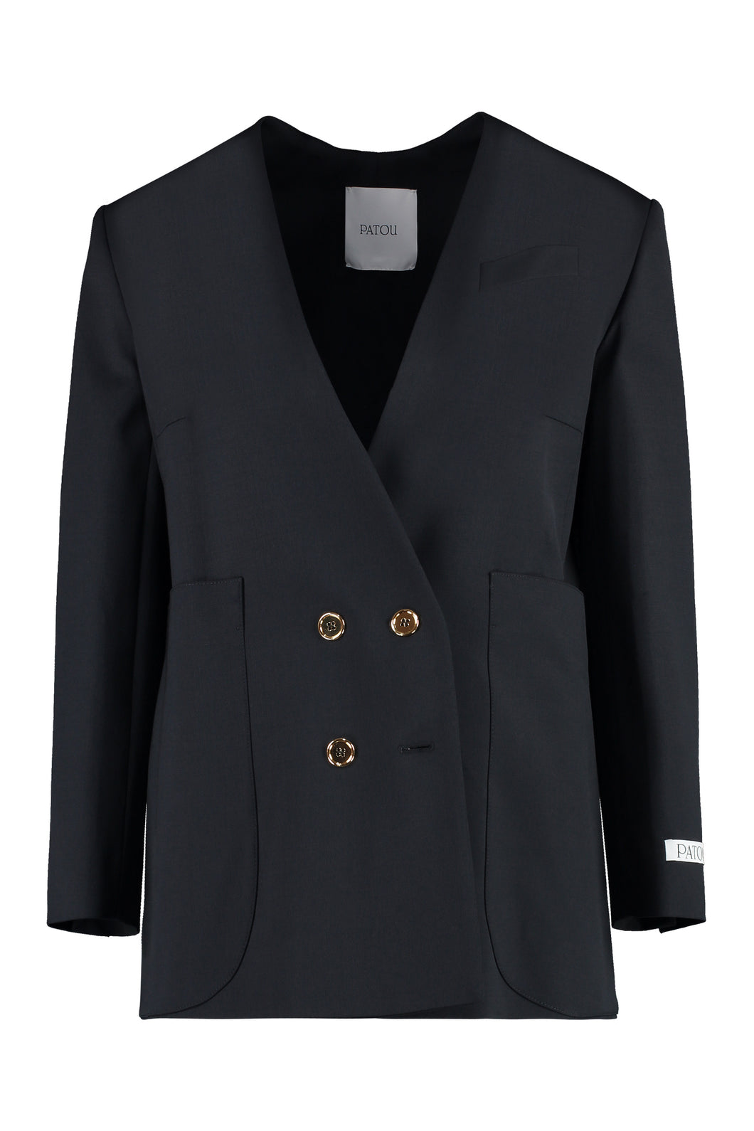 Double-breasted virgin wool jacket