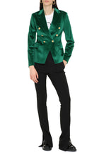 Load image into Gallery viewer, Double-breast velvet blazer
