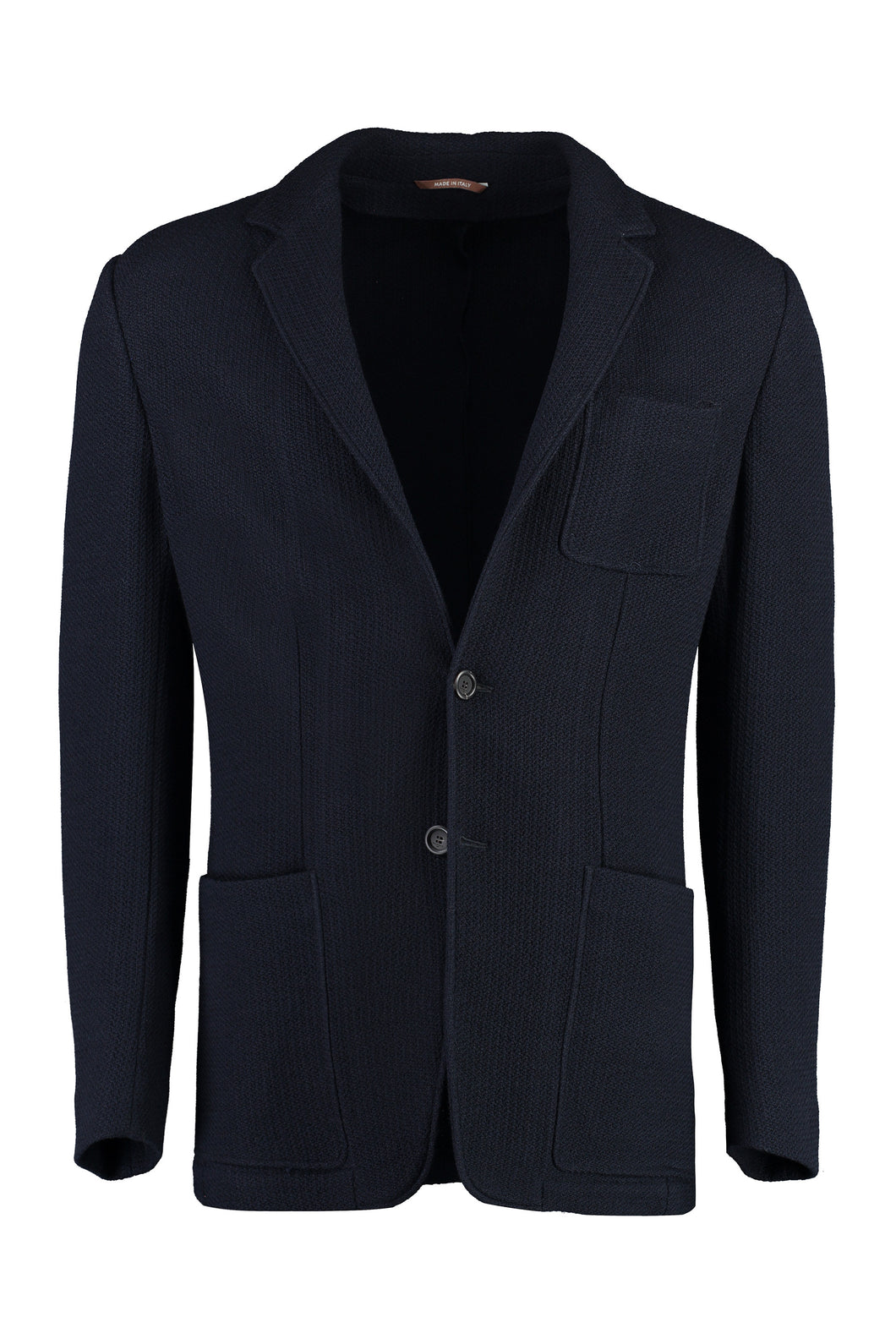Single-breasted wool jacket