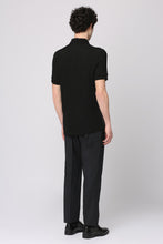 Load image into Gallery viewer, Ribbed knit polo shirt
