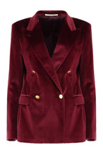 Load image into Gallery viewer, Double-breasted velvet jacket
