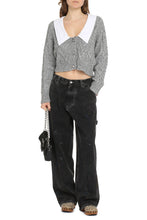 Load image into Gallery viewer, Cable-knit wool cardigan
