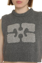 Load image into Gallery viewer, Cropped wool vest
