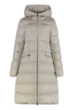 Load image into Gallery viewer, Long Avocette puffer jacket with hood
