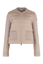 Load image into Gallery viewer, Padded wool cardigan with zipper
