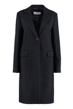Load image into Gallery viewer, Single-breasted wool coat
