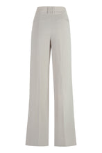 Load image into Gallery viewer, Twill wide-leg trousers
