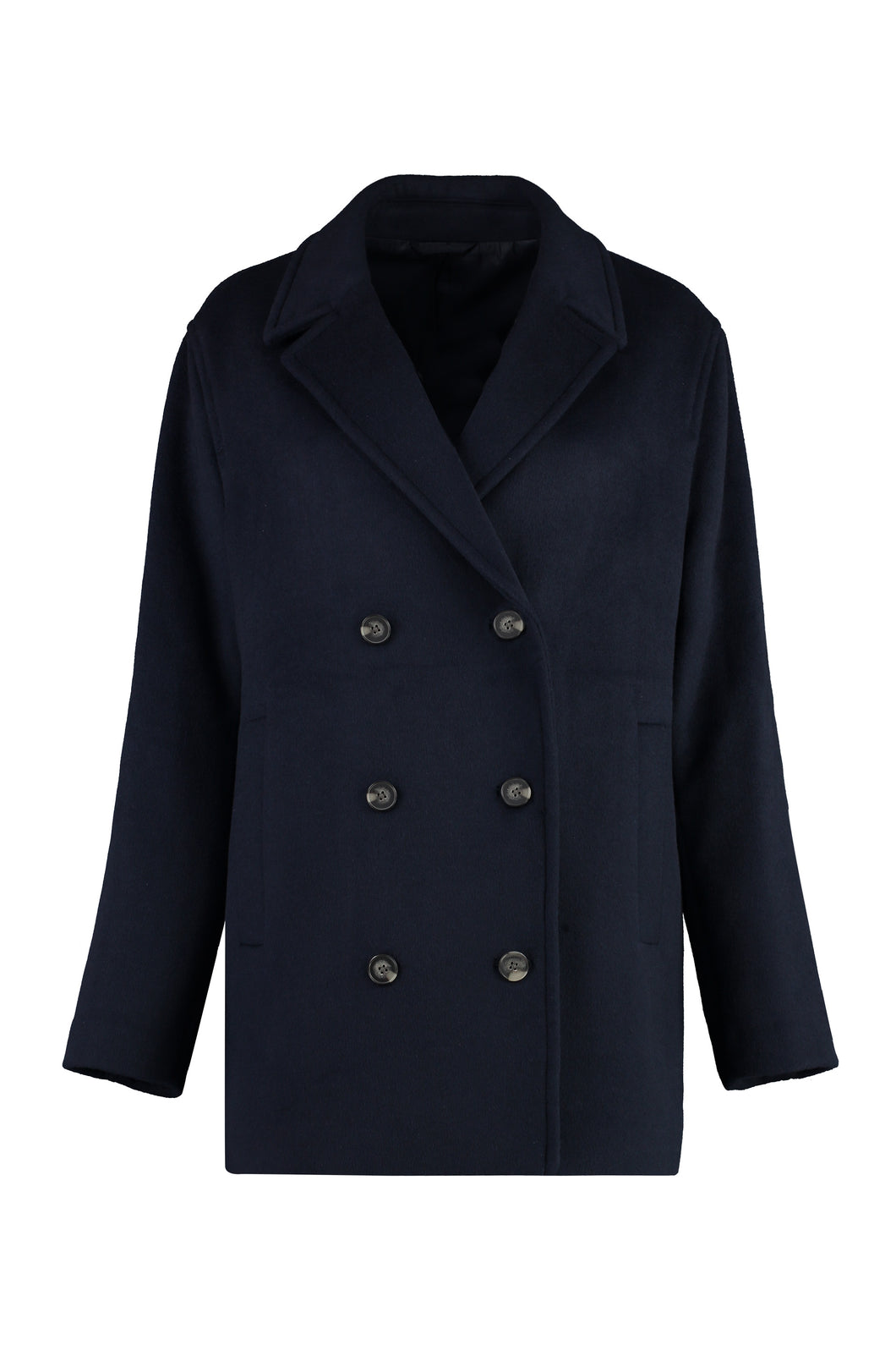 Double-breasted wool jacket