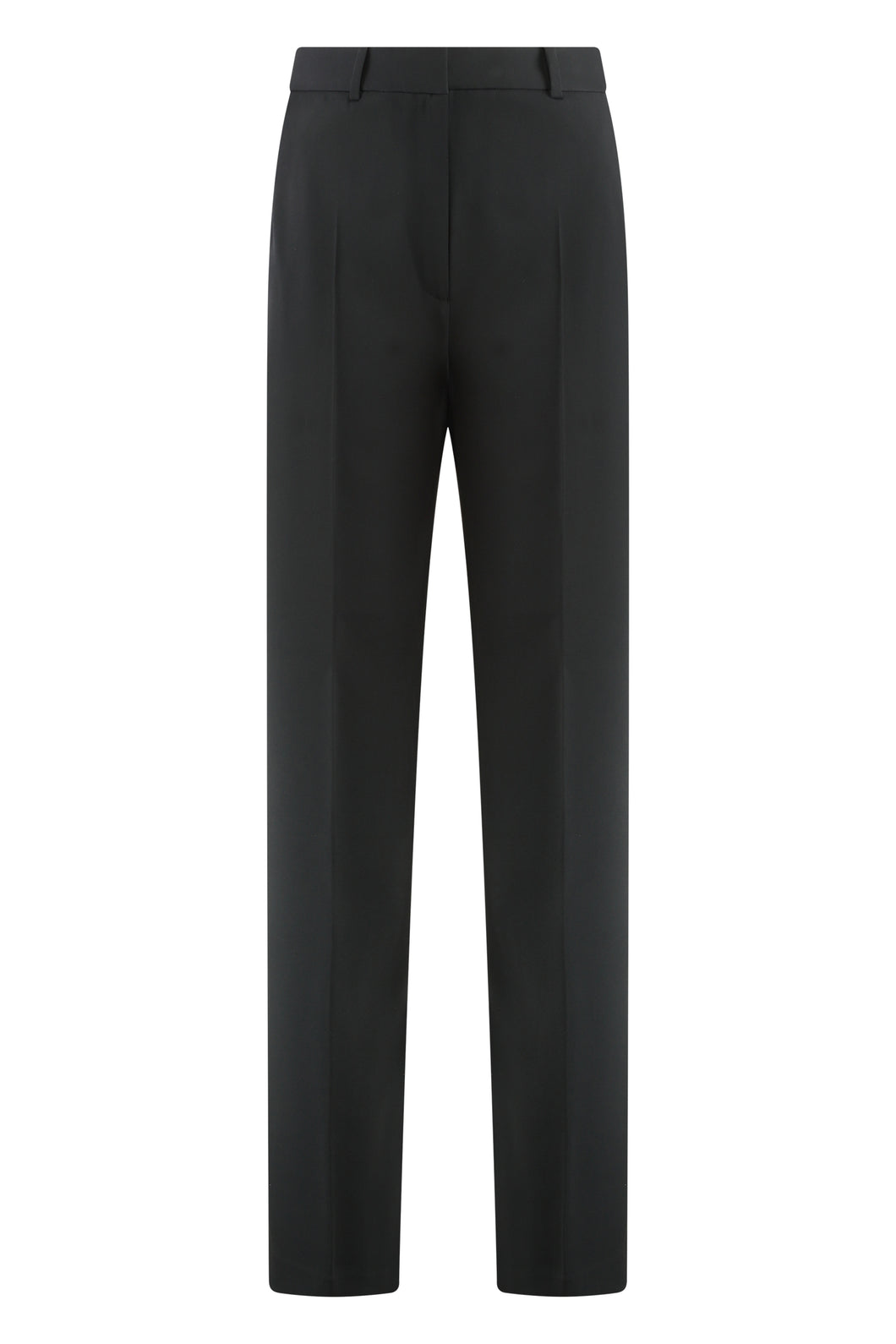 High-waist wide-leg trousers