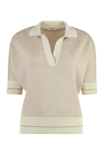 Load image into Gallery viewer, Contrast trim knitted polo shirt
