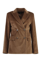 Load image into Gallery viewer, Katanga double-breasted corduroy jacket
