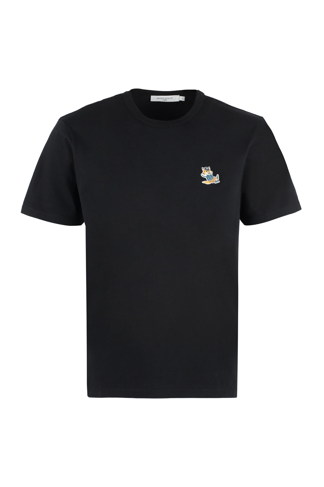Patch detail cotton t-shirt