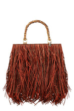 Load image into Gallery viewer, Lampione raffia tote bag
