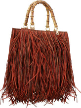 Load image into Gallery viewer, Lampione raffia tote bag
