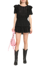 Load image into Gallery viewer, Natasha frilled cotton mini-dress
