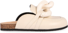 Load image into Gallery viewer, Chain leather mules
