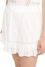 Load image into Gallery viewer, Baydar Broderie anglaise mini-skirt
