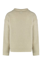 Load image into Gallery viewer, Sweater with Johnny collar in alpaca blend

