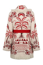 Load image into Gallery viewer, Cardigan Glimpse Of Eden in jacquard knit
