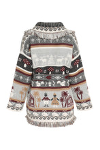 Load image into Gallery viewer, Winter Friends jacquard cardigan
