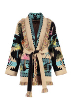 Load image into Gallery viewer, Palm Tree Jacquard Icon cardigan
