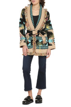 Load image into Gallery viewer, Palm Tree Jacquard Icon cardigan
