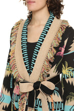 Load image into Gallery viewer, Palm Tree Jacquard Icon cardigan
