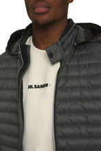 Load image into Gallery viewer, Hooded full-zip down jacket
