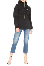 Load image into Gallery viewer, Hooded techno fabric downjacket

