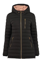 Load image into Gallery viewer, Hooded techno fabric downjacket
